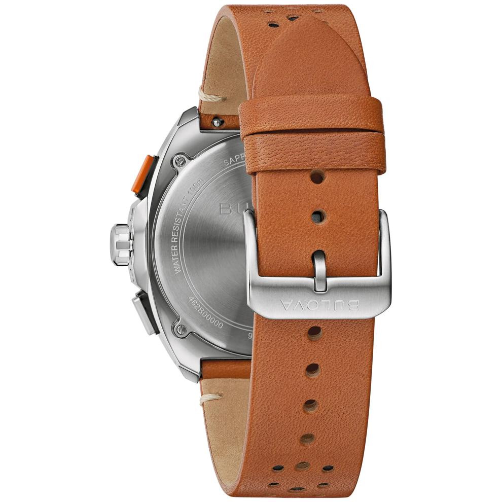 Men's Racer Chronograph Watch in Brown Leather – Image 3 of 3