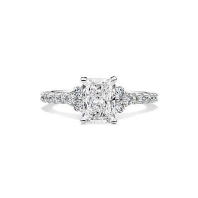 Lab Grown Diamond Radiant-Cut Engagement Ring in 14K White Gold (2 ct. tw.)