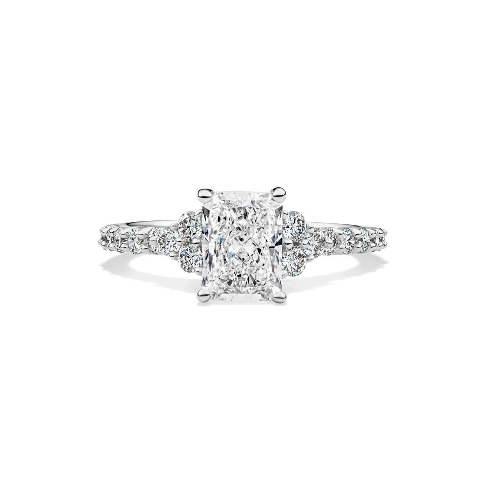 Lab Grown Diamond Radiant-Cut Engagement Ring in 14K White Gold (2 ct. tw.) – Image 1 of 4