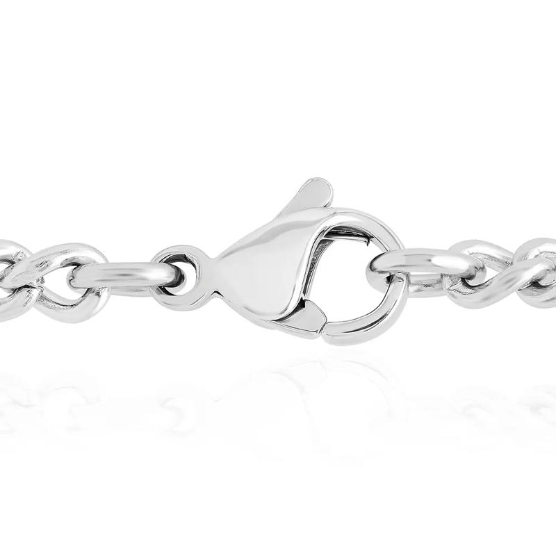 Men&rsquo;s Cross Dog Tag Pendant with Diamond Accents in Black Ion-Plated Stainless Steel – Image 3 of 3