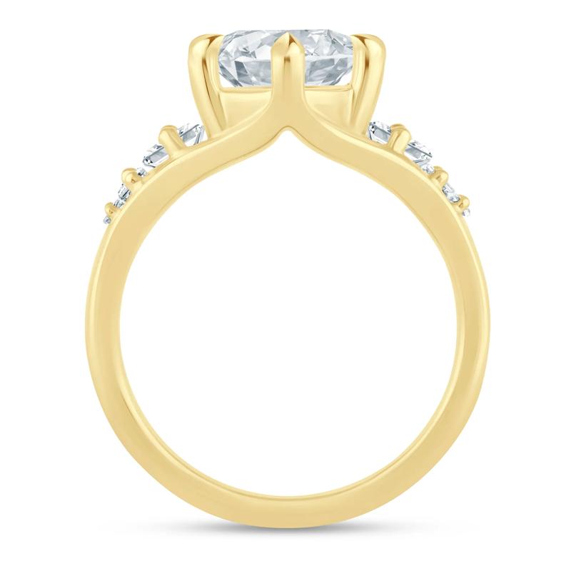 Lab Grown Diamond Marquise Engagement Ring in 18K Yellow Gold &#40;6 3/8 ct. tw.&#41; – Image 2 of 3