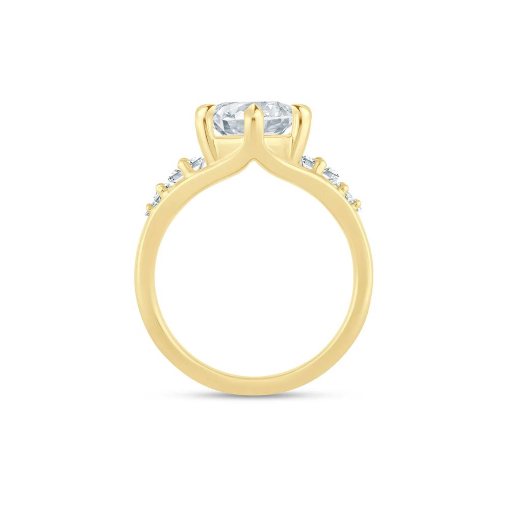 Lab Grown Diamond Marquise Engagement Ring in 18K Yellow Gold (6 3/8 ct. tw.) – Image 2 of 3