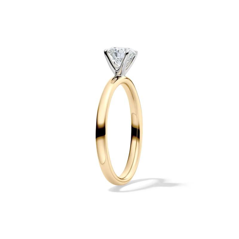 Diamond Round Brilliant Cut Solitaire Engagement Ring in 14K Yellow Gold &#40;3/4 ct.&#41; – Image 3 of 5
