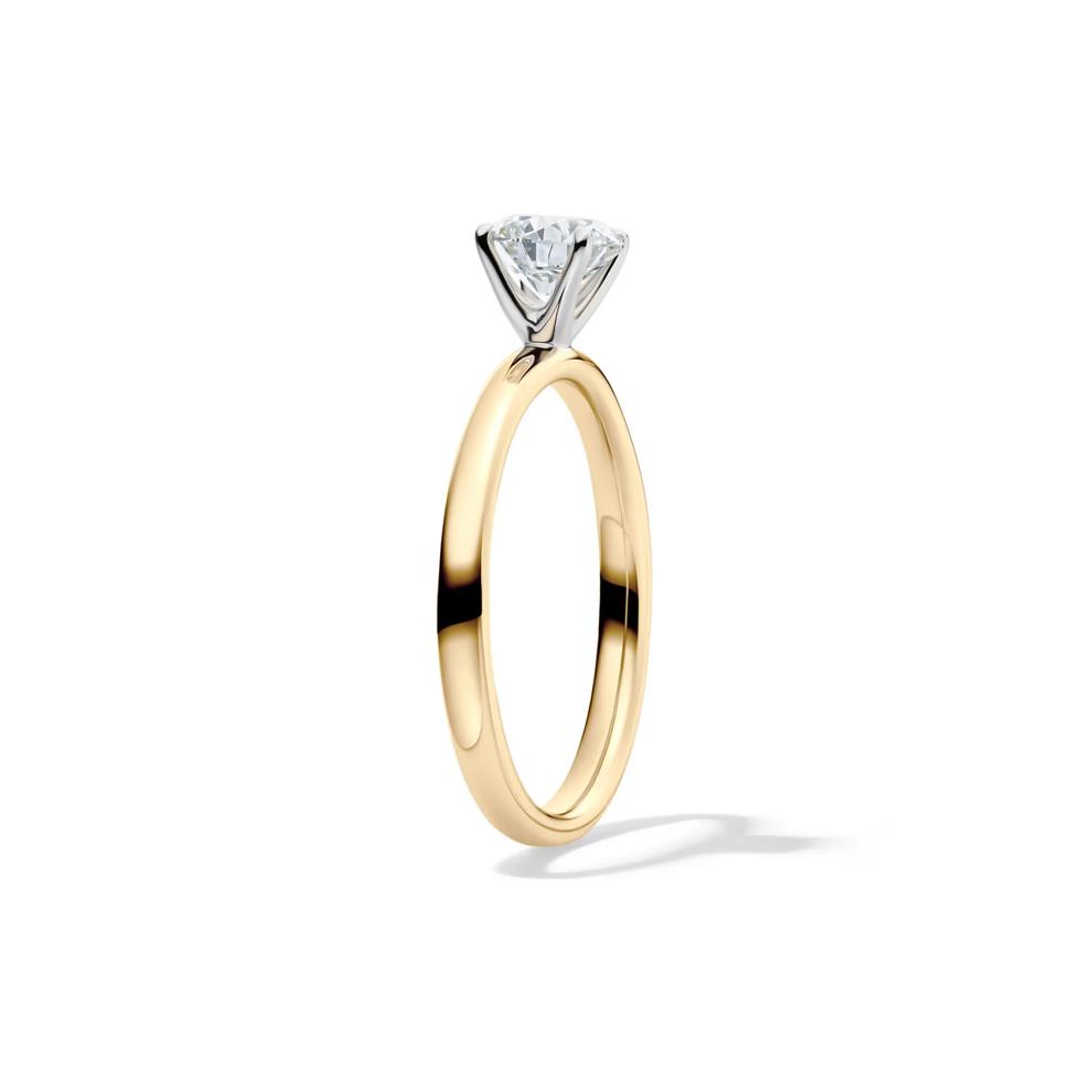 Diamond Round Brilliant Cut Solitaire Engagement Ring in 14K Yellow Gold (3/4 ct.) – Image 3 of 5