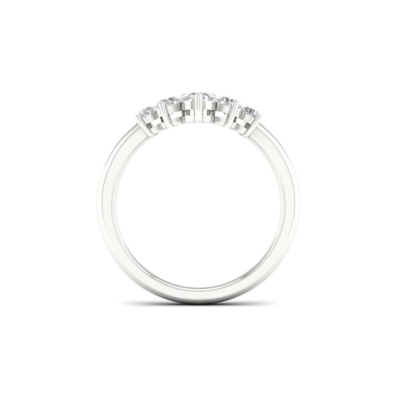 Lab Grown Diamond Contour Band in 14K White Gold &#40;1/2 ct. tw.&#41;  – Image 2 of 4