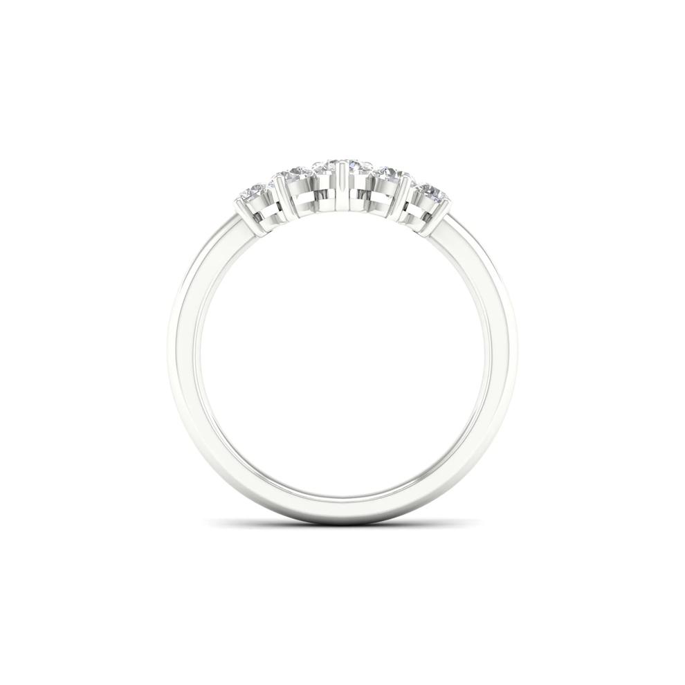 Lab Grown Diamond Contour Band in 14K White Gold (1/2 ct. tw.)  – Image 2 of 4