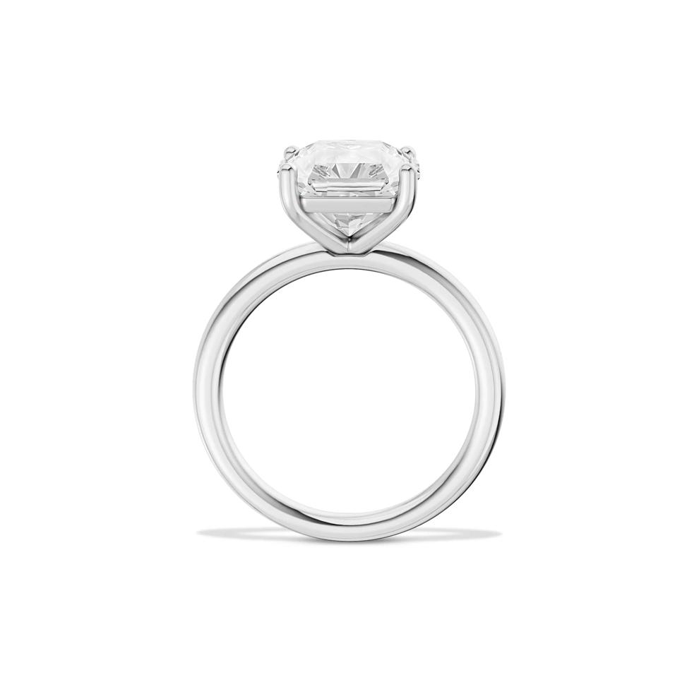 Lab Grown Diamond Square Solitaire Ring in Platinum (3 ct.) – Image 2 of 4