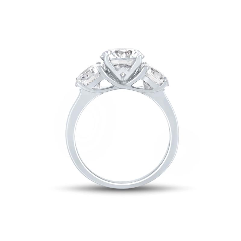 Lab Grown Diamond Engagement Ring in 14K White Gold &#40;4 1/2 ct. tw.&#41; – Image 2 of 3