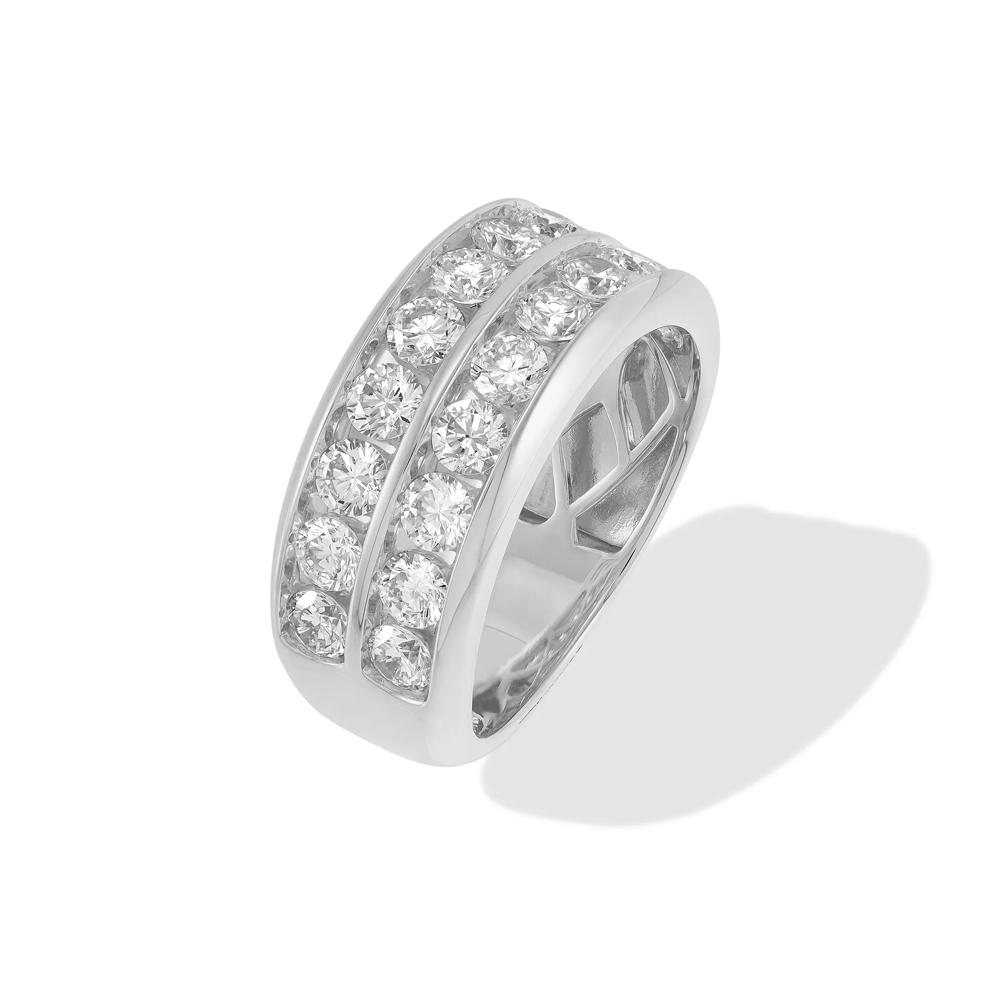 Men's Lab Grown Diamond Band in 10K White Gold (3 ct. tw.) – Image 4 of 4