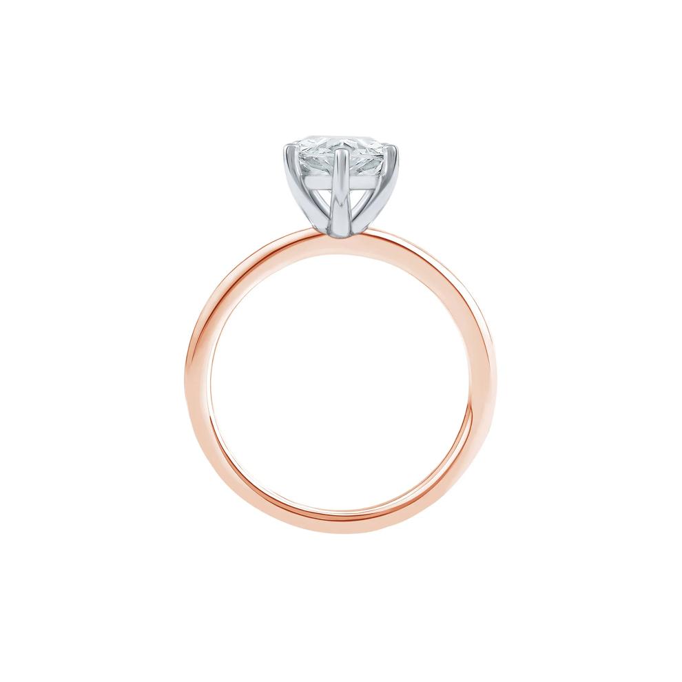 Lab Grown Diamond Pear-Shaped Solitaire Engagement Ring in 14K Rose Gold (2 ct.) – Image 2 of 4
