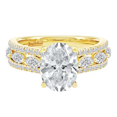 Layla Lab Grown Diamond Engagement Ring in 18K Yellow Gold (4 ct. tw.)