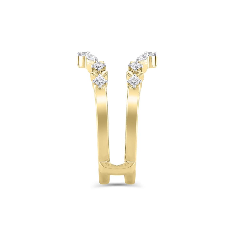 Lab Grown Diamond Round &amp; Marquise Ring Insert in 14K Yellow Gold (1/3 ct. tw.) – Image 3 of 3