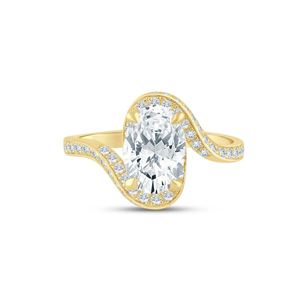 Lab Grown Diamond Bypass Engagement Ring in 14K Yellow Gold (2 1/2 ct. tw.) – Image 1 of 3