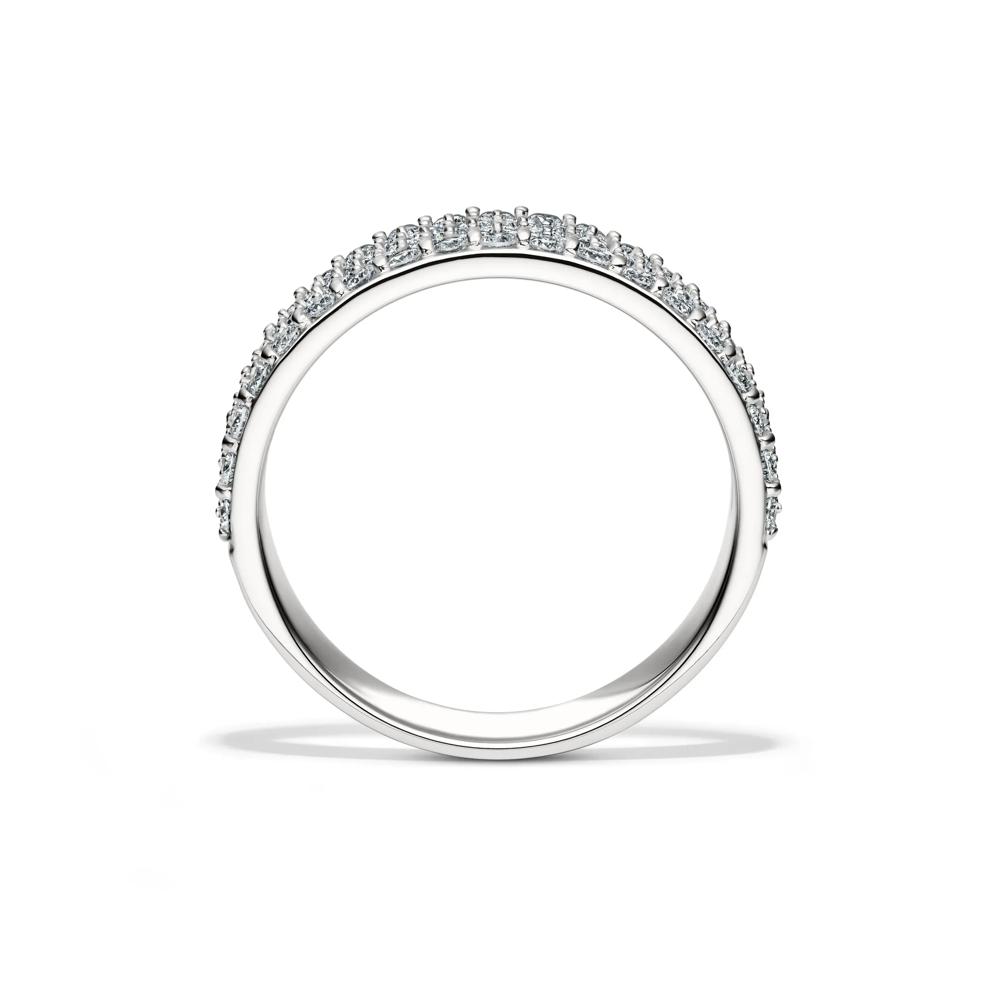Lab Grown Diamond Pave Multi Row Band in 14K White Gold (1 ct. tw.) – Image 2 of 4