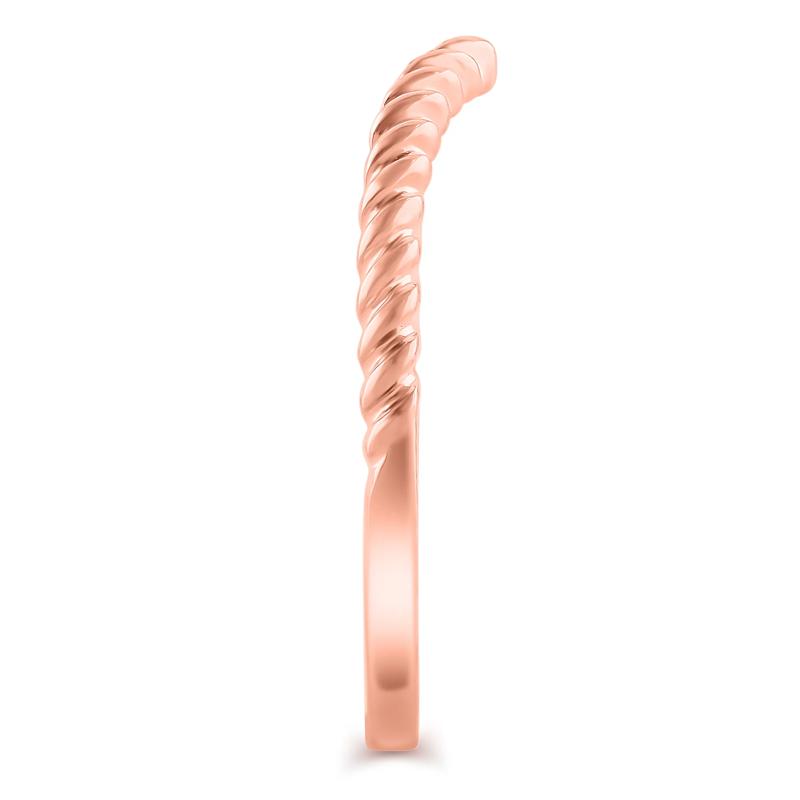 Chevron Twist Band in 14K Rose Gold – Image 3 of 3