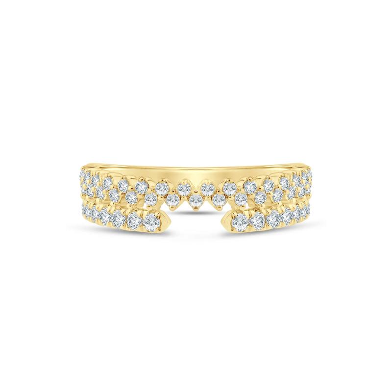 Lab Grown Diamond Open Band in 14K Yellow Gold &#40;1/2 ct. tw&#41; – Image 1 of 3