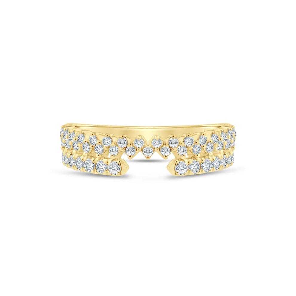 Lab Grown Diamond Open Band in 14K Yellow Gold (1/2 ct. tw) – Image 1 of 3