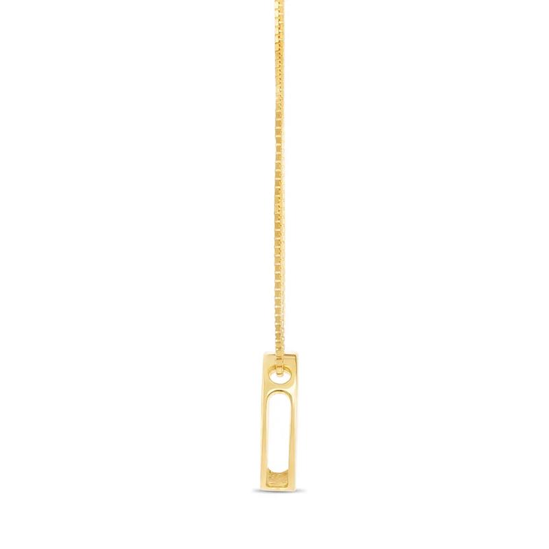 "O" Initial Necklace in 14K Yellow Gold – Image 3 of 4