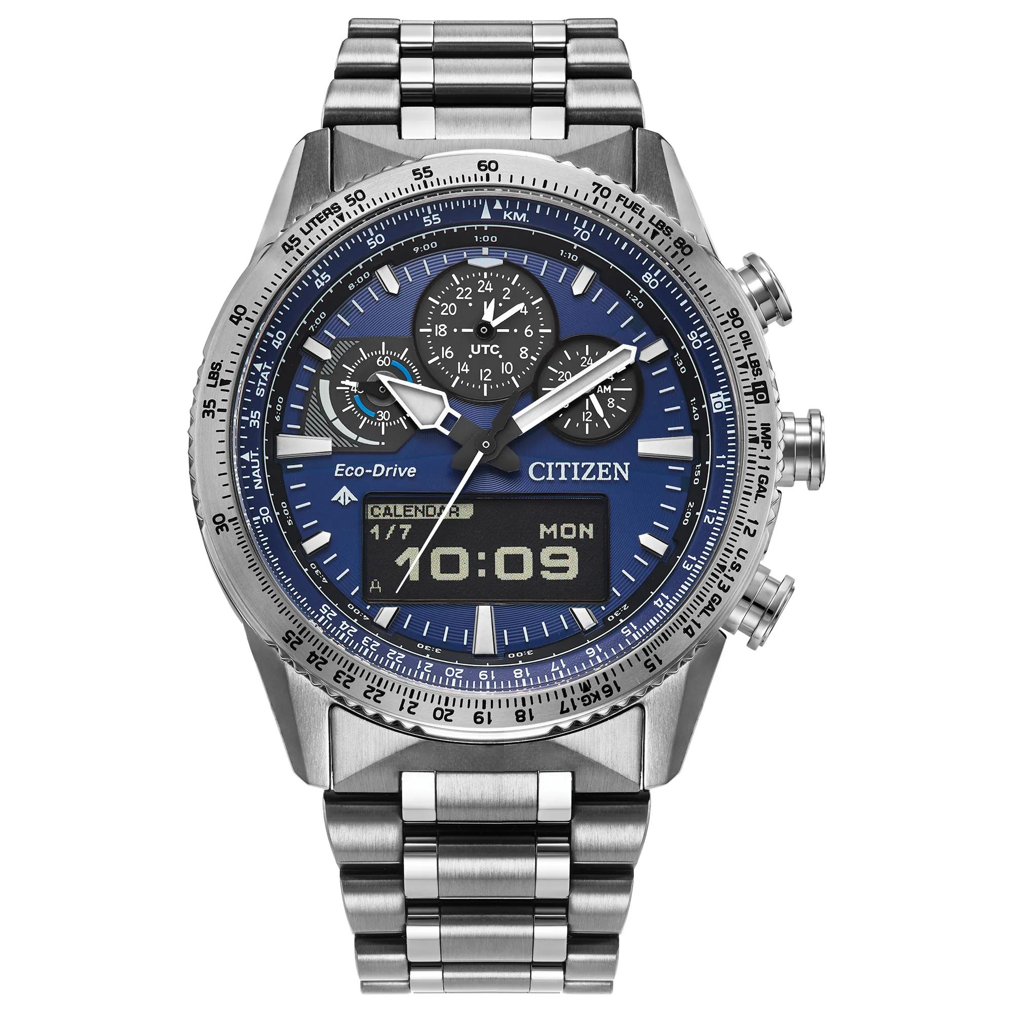 Citizen® Eco™ Men's Promaster Skyhawk Watch in Stainless Steel.