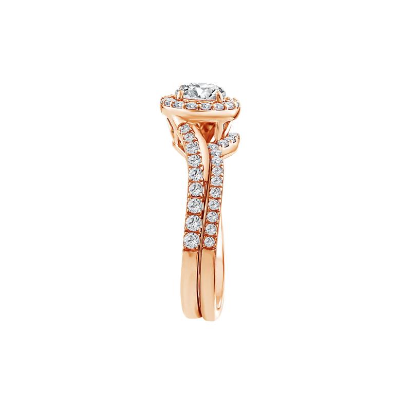 Lab Grown Diamond Engagement Ring Set in 10K Rose Gold &#40;1 1/4 ct. tw.&#41; – Image 3 of 3