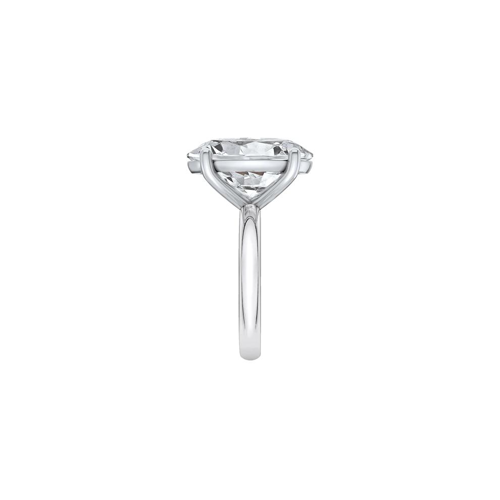 Lab Grown Diamond Oval Solitaire Ring in 14K White Gold (7 ct.) – Image 3 of 4
