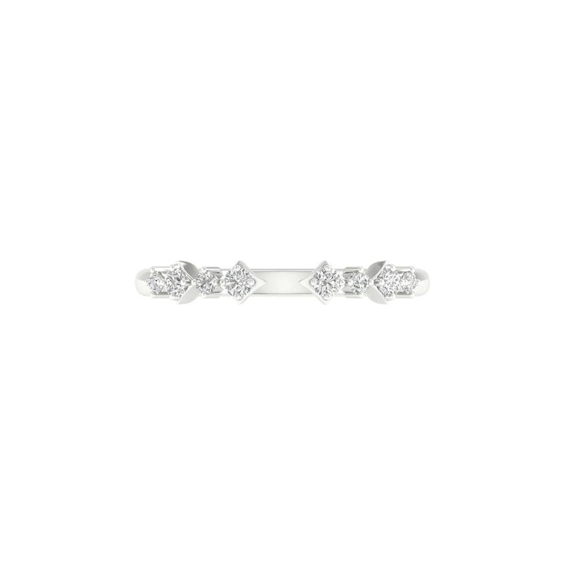 Diamond Cuff Band in 14K White Gold (1/8 ct. tw.) – Image 1 of 4