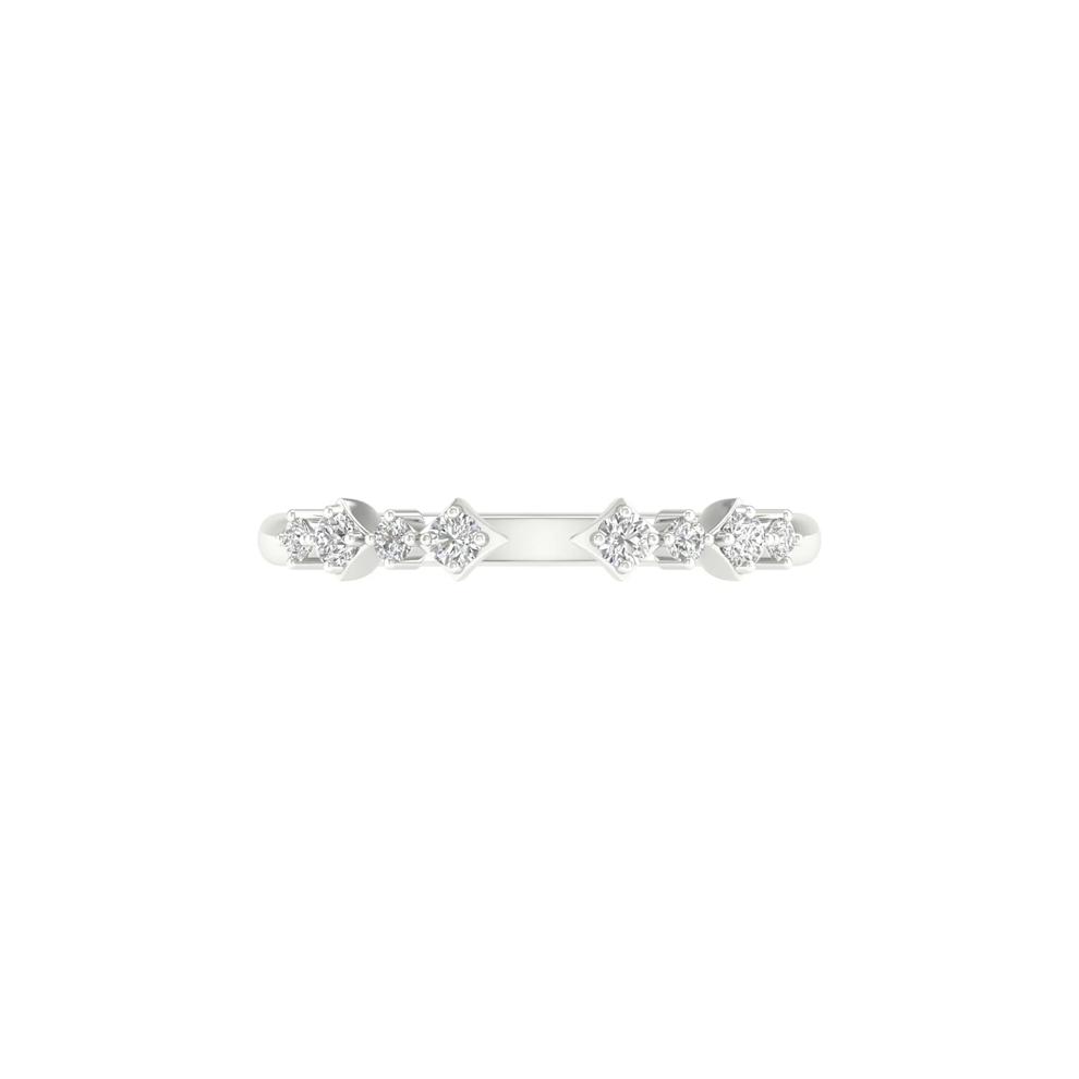Diamond Cuff Band in 14K White Gold (1/8 ct. tw.) – Image 1 of 4