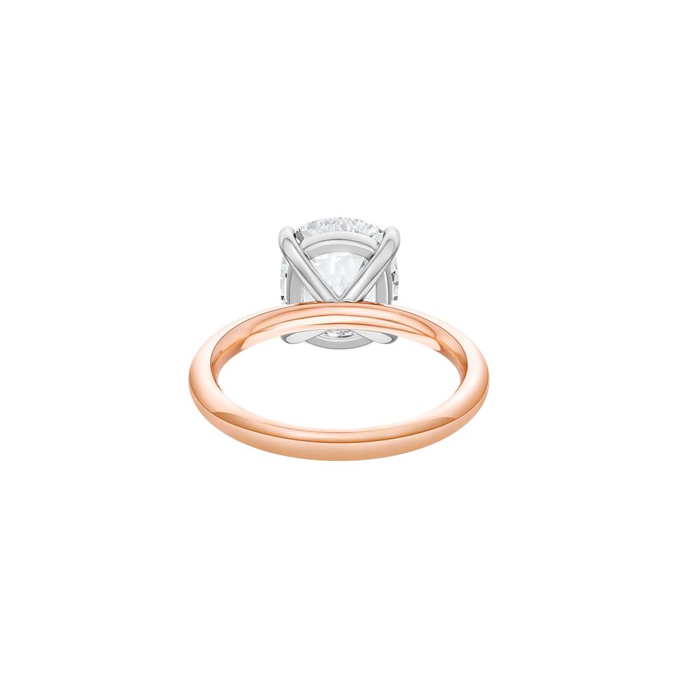 Lab Grown Diamond Elongated Cushion-Cut Engagement Ring in 14K Rose and White Gold (5 ct. tw.) – Image 4 of 4