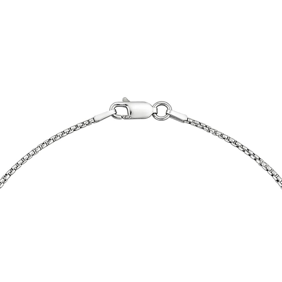 Men's Black &amp; White Diamond Soccer Pendant Necklace in Sterling Silver (1/2 ct. tw.) – Image 2 of 4