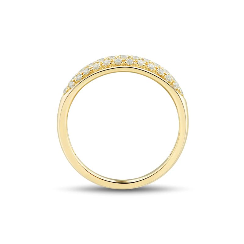 Diamond Ring in 10K Yellow Gold &#40;1/5 ct. tw.&#41; – Image 2 of 3