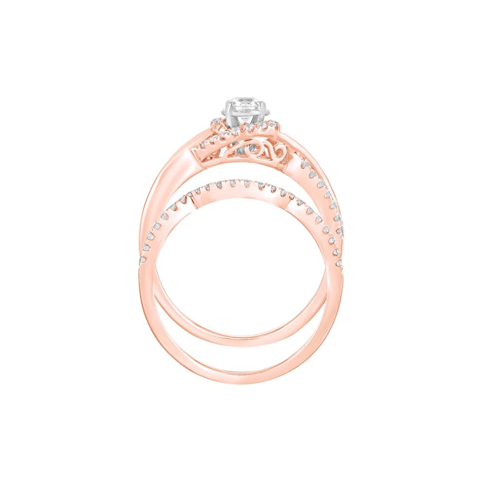 Diamond Engagement Ring Set in 10K Rose Gold (1/2 ct. tw.) – Image 2 of 3