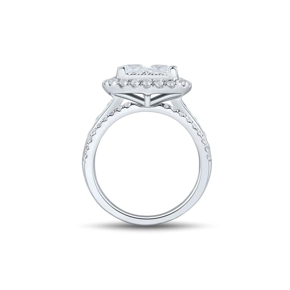 Lab Grown Diamond Composite Engagement Ring in 10K White Gold (3 ct. tw.) – Image 2 of 3