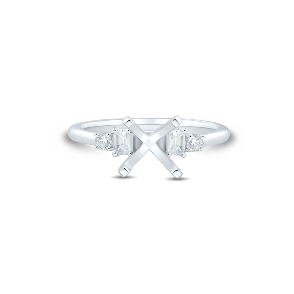 Lab Grown Diamond Semi-Mount Engagement Ring in Platinum (1/3 ct. tw.) – Image 2 of 6