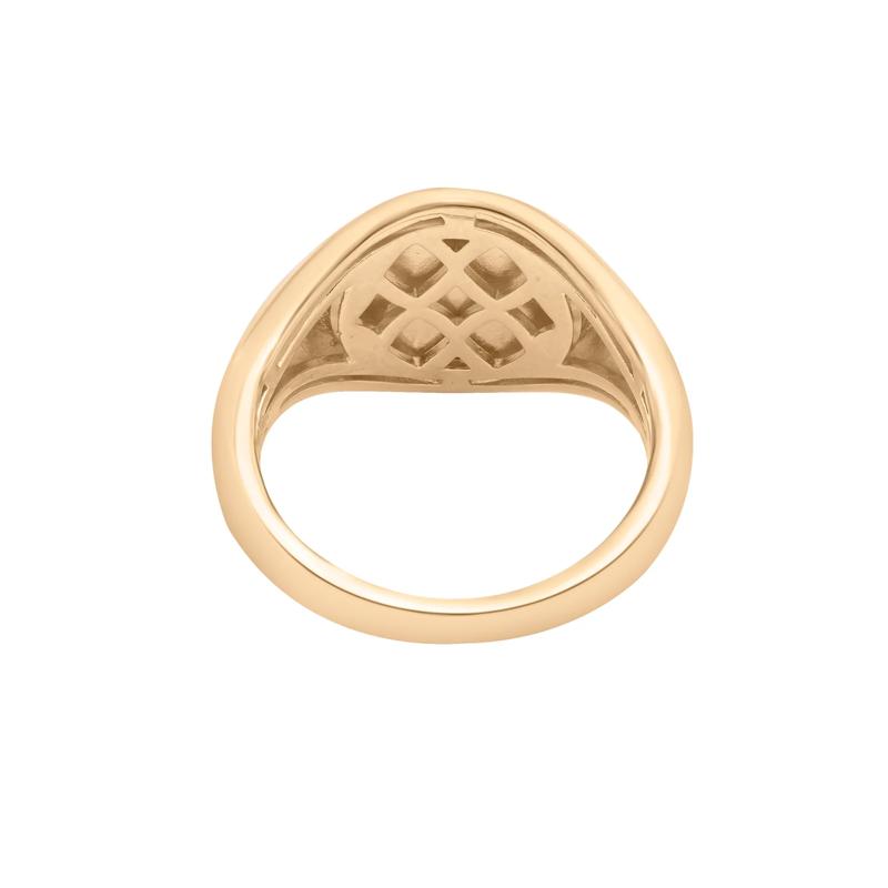 Quilted Signet Ring in Vermeil – Image 4 of 8