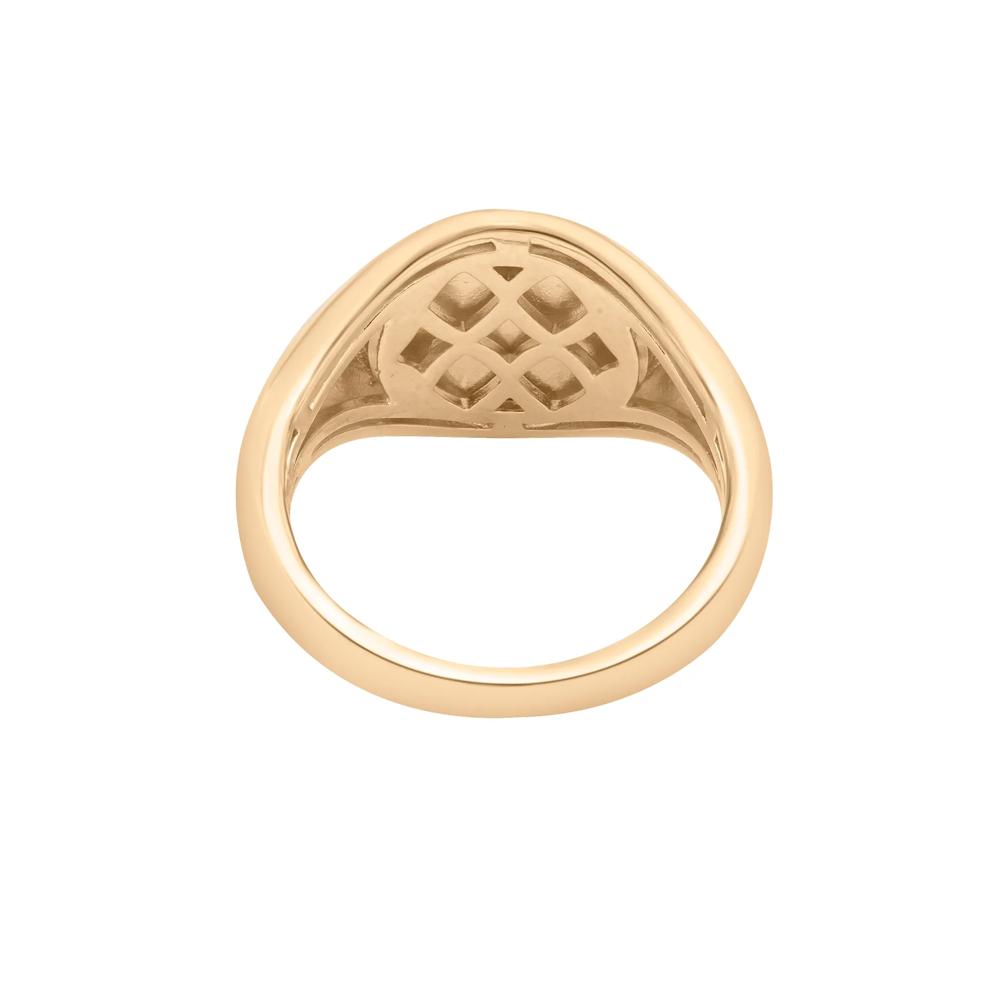 Quilted Signet Ring in Vermeil – Image 4 of 8