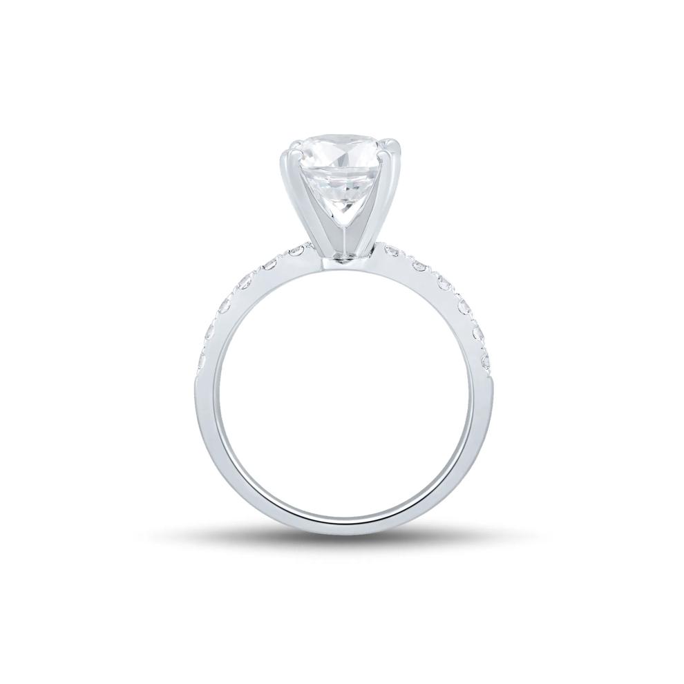Lab Grown Diamond Semi-Mount Engagement Ring in 14K White Gold (1/3 ct. tw.) (Setting Only) – Image 6 of 6
