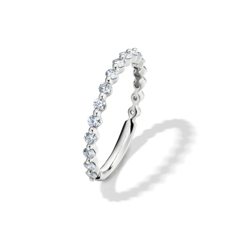 Lab Grown Diamond Wedding Band in 14K White Gold &#40;1/2 ct. tw.&#41; – Image 4 of 4