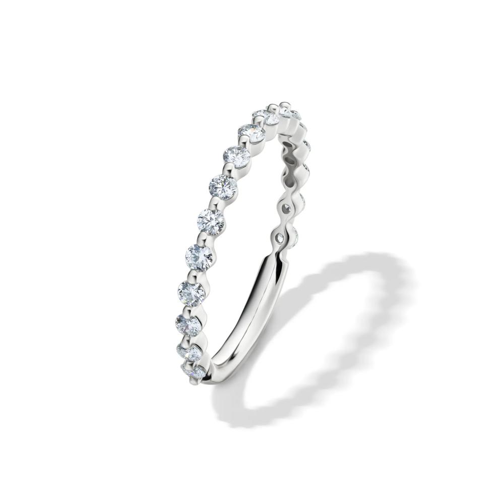 Lab Grown Diamond Wedding Band in 14K White Gold (1/2 ct. tw.) – Image 4 of 4