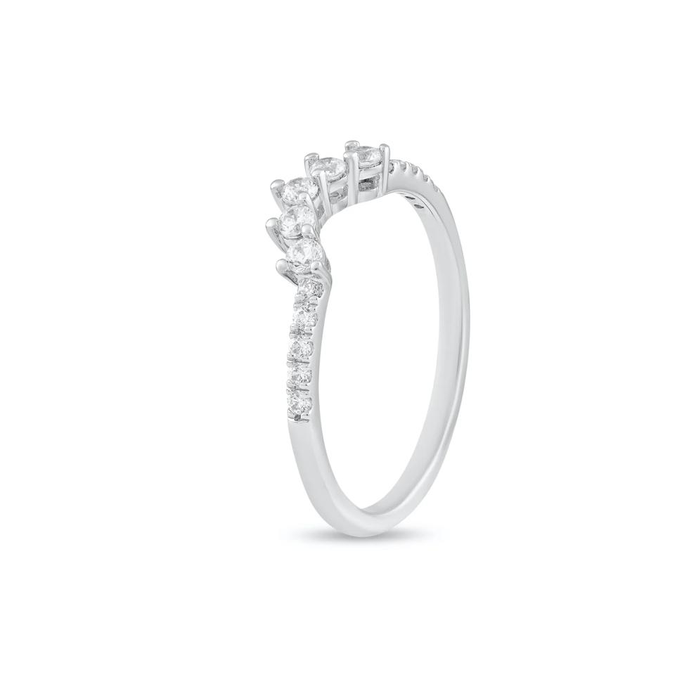 Diamond Contour Band in 10K White Gold (1/4 ct. tw.) – Image 4 of 4