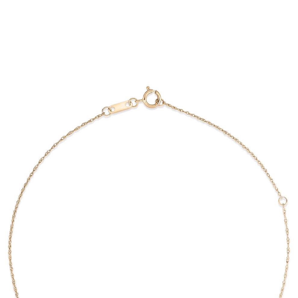 Peridot &amp; Diamond Drop Pendant Necklace in 10K Yellow Gold (1/10 ct. tw.) – Image 2 of 4