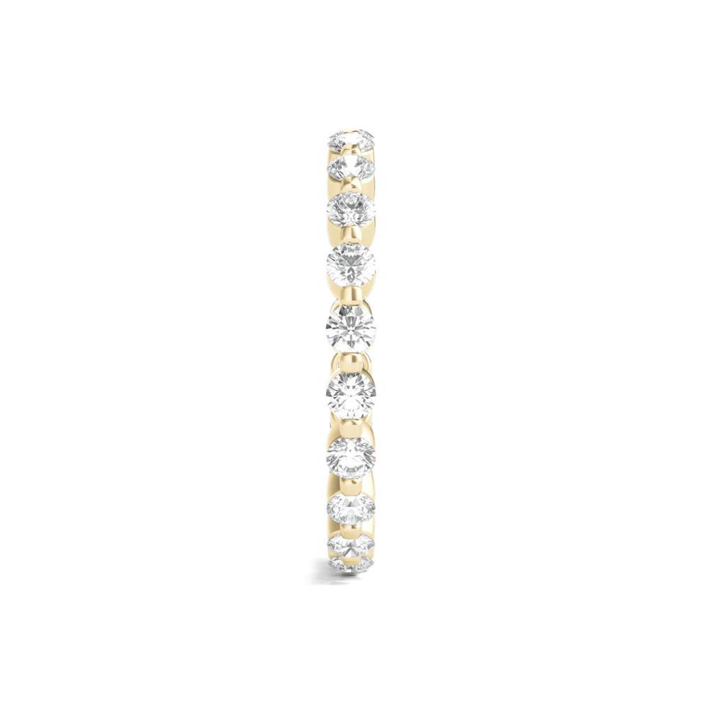 Round Brilliant-Cut Lab Grown Diamond Eternity Band in 14k Yellow Gold (1 ct. tw.) – Image 3 of 3