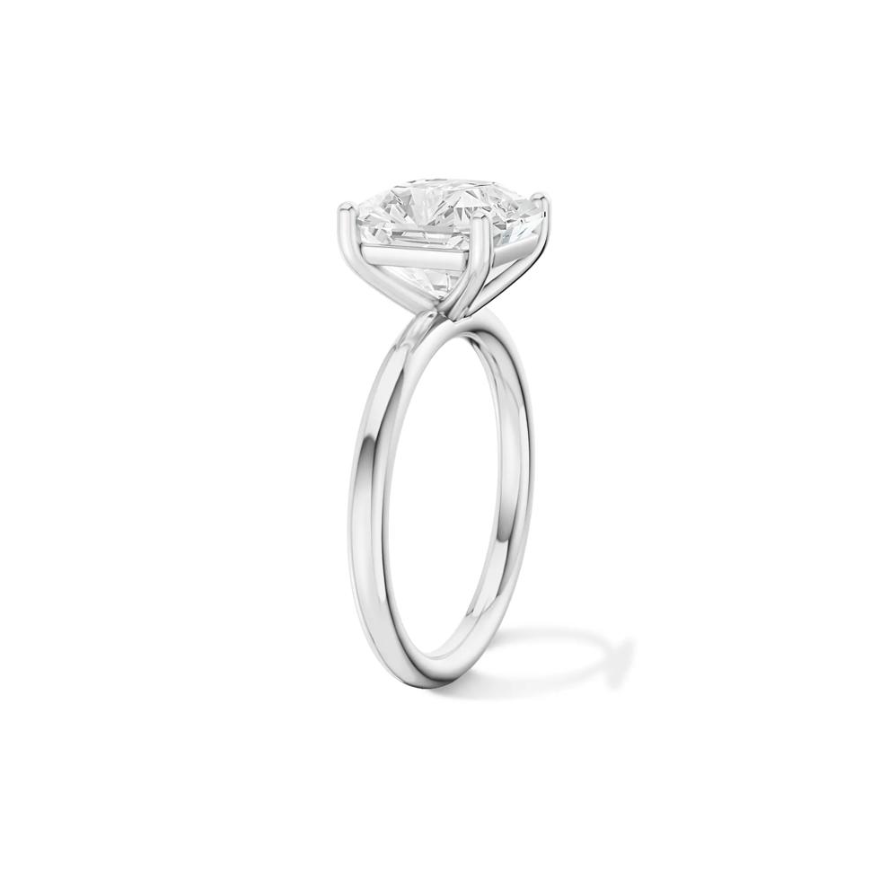 Lab Grown Diamond Square Solitaire Ring in Platinum (3 ct.) – Image 3 of 4