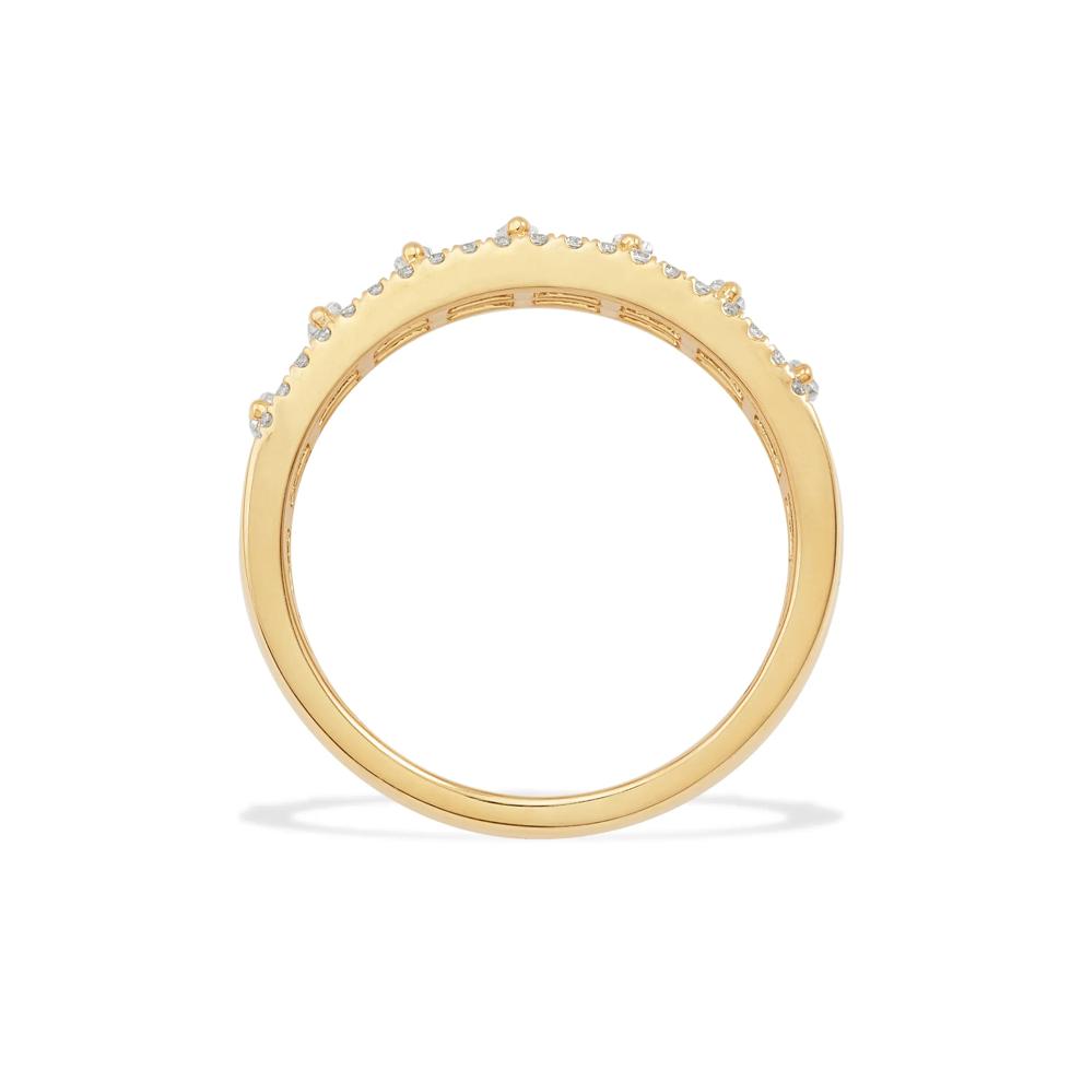 Lab Grown Diamond Open Double Row Band in 14K Yellow Gold (1 ct. tw.) – Image 2 of 4
