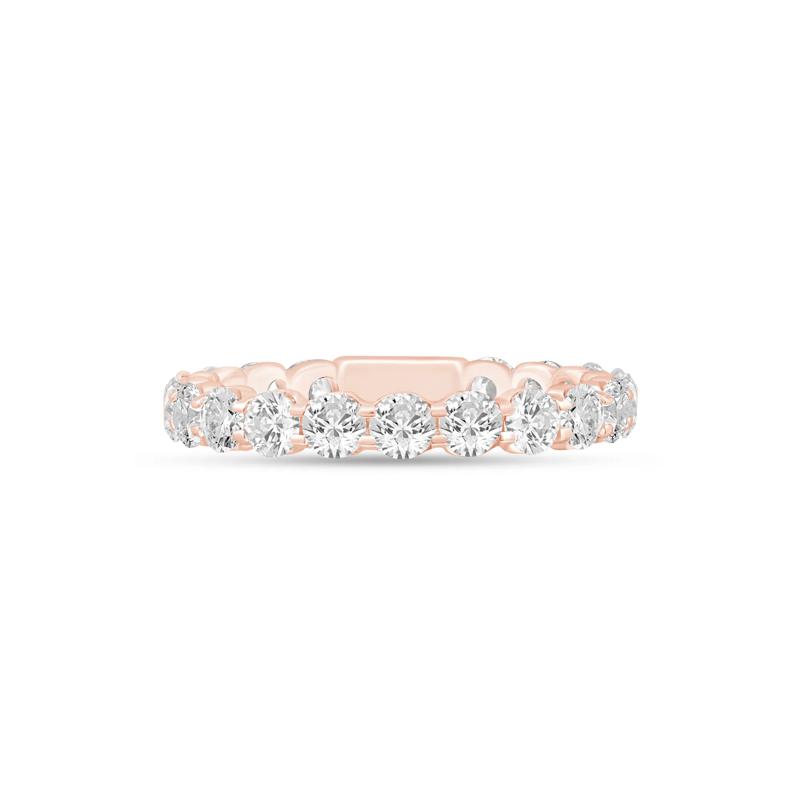 Round-Cut Sizeable Diamond Eternity Band in 14K Rose Gold (2 ct. tw.) – Image 1 of 3