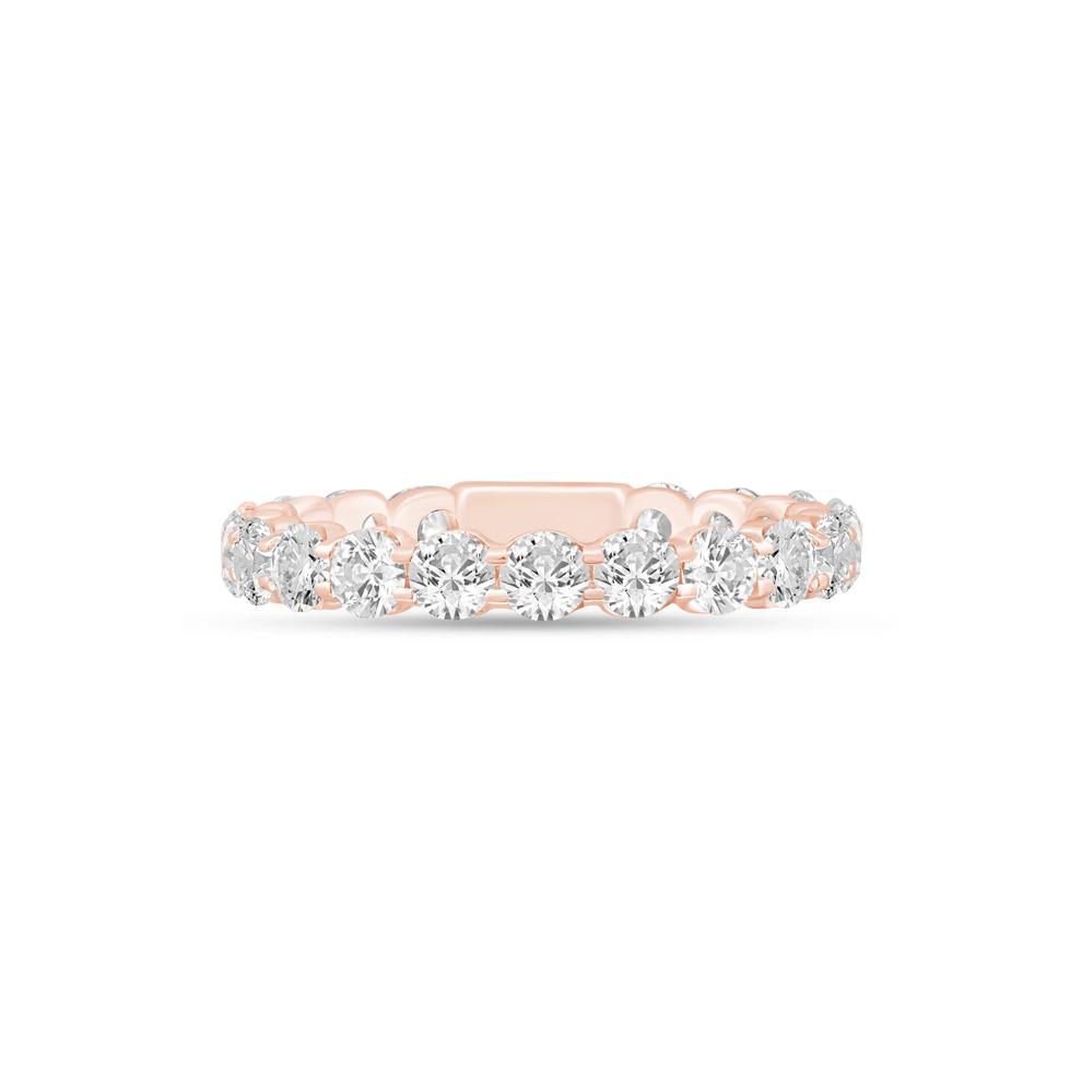 Round-Cut Sizeable Diamond Eternity Band in 14K Rose Gold (2 ct. tw.) – Image 1 of 3