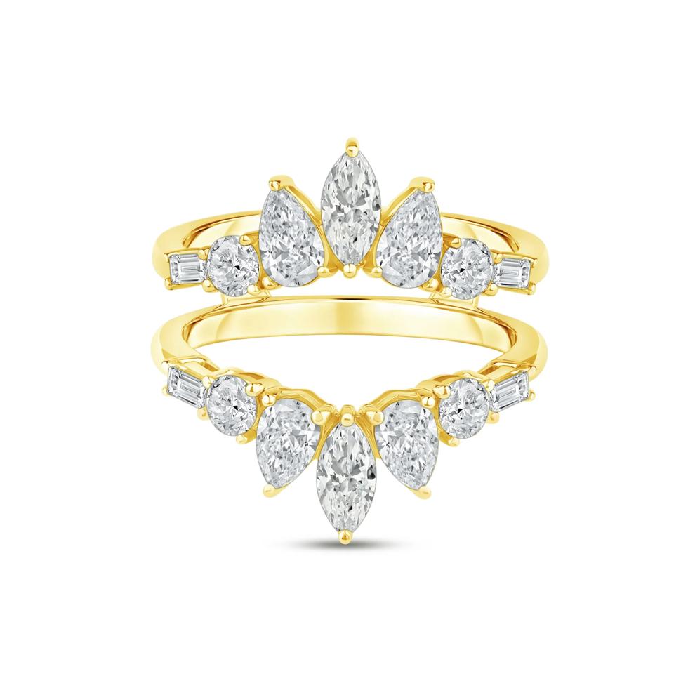 Lab Grown Diamond Contour Insert Ring in 14K Yellow Gold (1 3/4 ct. tw.) – Image 1 of 4
