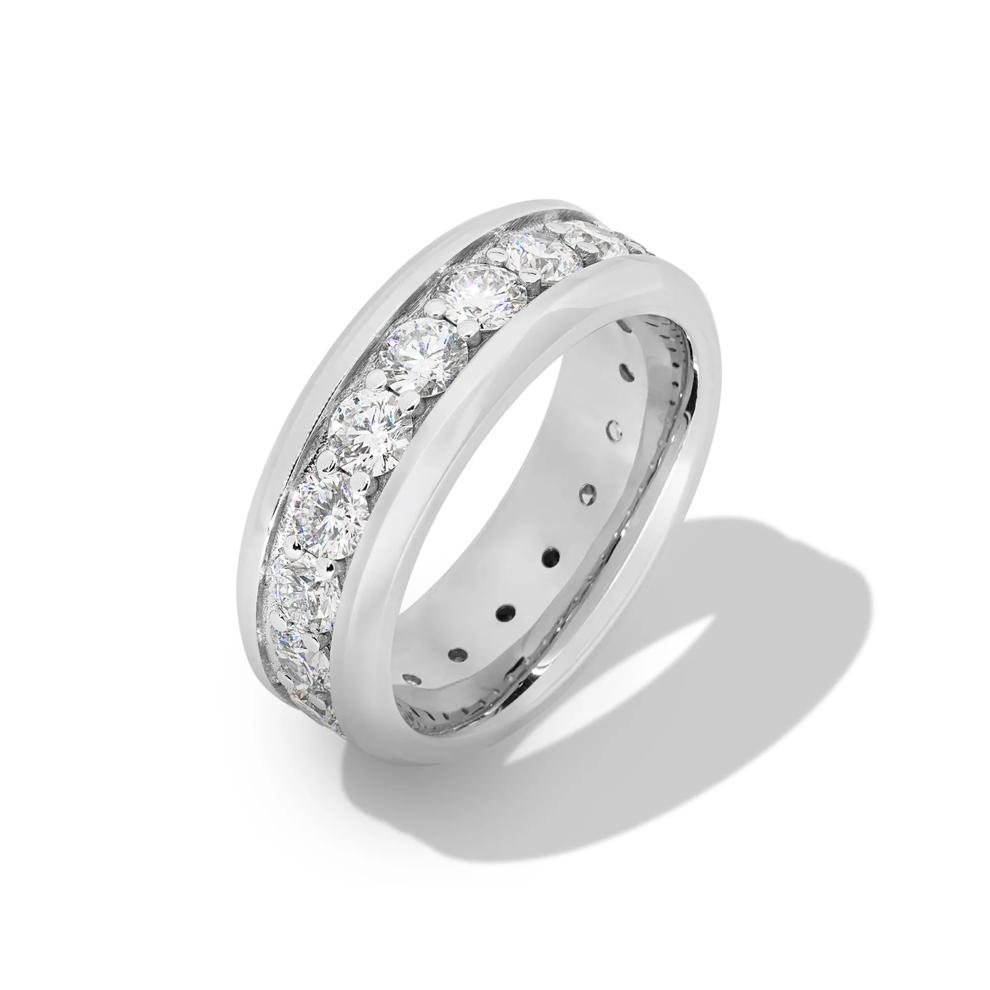 Men's Diamond Eternity Band in 14K White Gold (2 1/2 ct. tw.) – Image 4 of 4