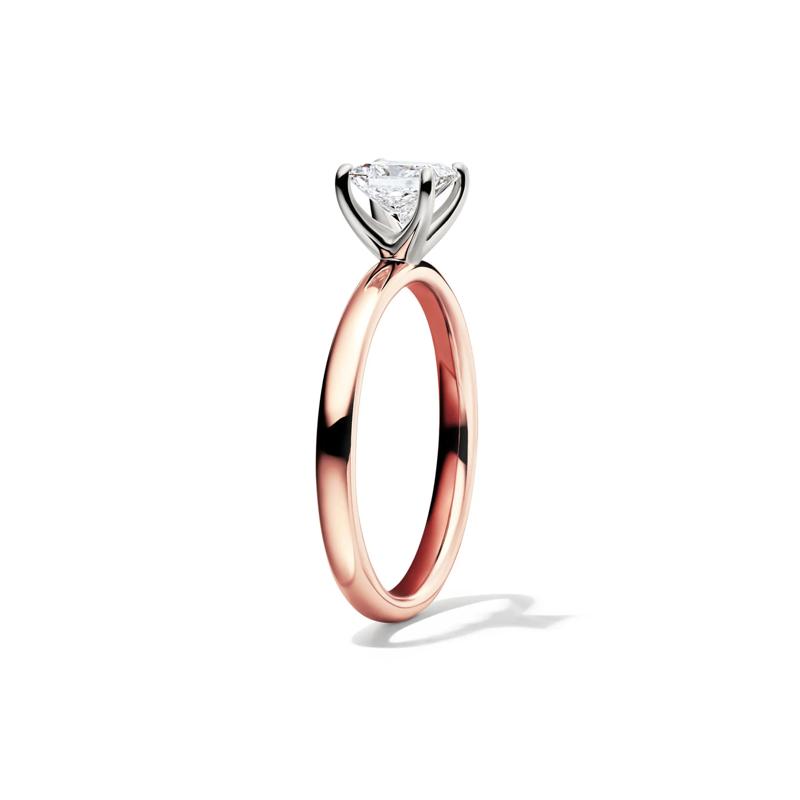 Diamond Princess-Cut Solitaire Engagement Ring in 14K Rose Gold (3/4 ct.) – Image 3 of 5