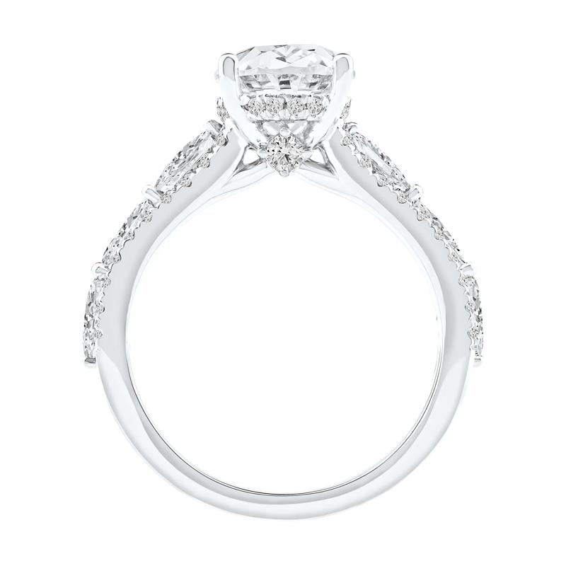 Layla Lab Grown Diamond Engagement Ring in Platinum &#40;4 ct. tw.&#41; – Image 2 of 5