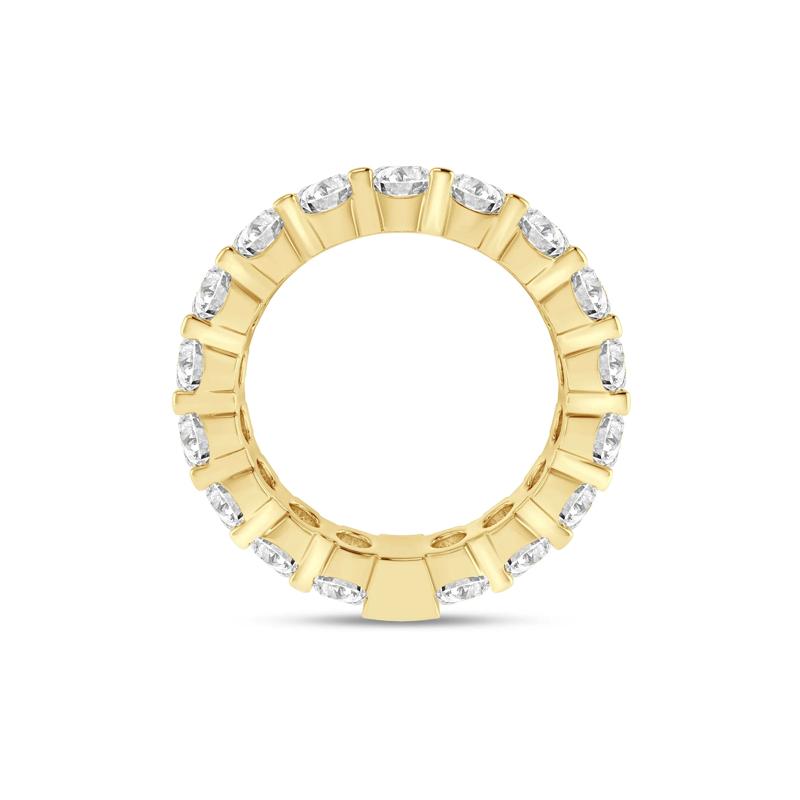 Round-Cut Sizeable Diamond Eternity Band in 14k Yellow Gold &#40;4 ct. tw.&#41; – Image 2 of 3